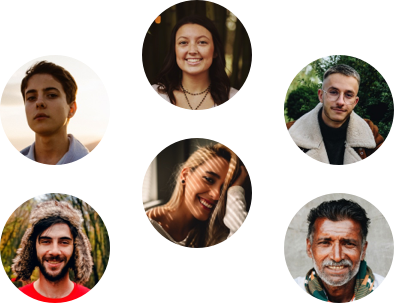 People faces